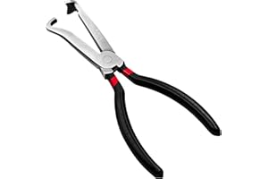 AELOER Electrical Disconnect Pliers, Automotive Electrical Connector Pliers for Cars, Fuel Line Pliers with Grip, Fuel Line Disconnect Tool Repair Tool for Fuel Injectors Air Flow Sensors, Straight Plier