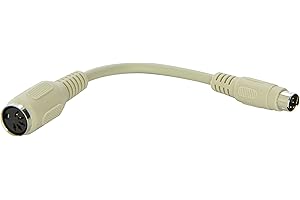 Belkin 6in Keyboard Converter Adapter Din5f/din6m At To PS2