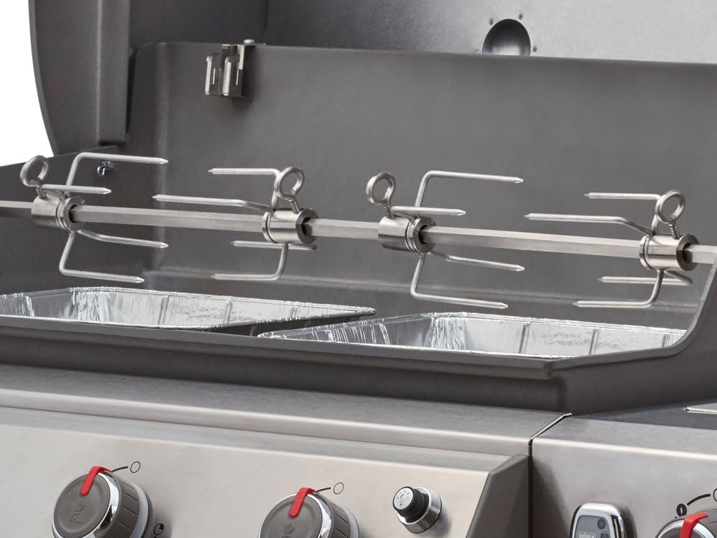 Weber 7653 Rotisserie for Use with Genesis II & II LX 4 & 6 Burner Grills : Garden & Outdoor