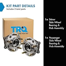 TRQ 2 Piece Wheel Bearing & Hub Assembly Set