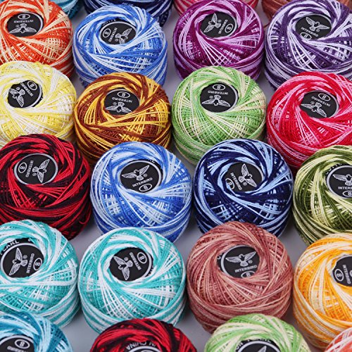 5 Crochet+Thread+42+Pcs+Assortment