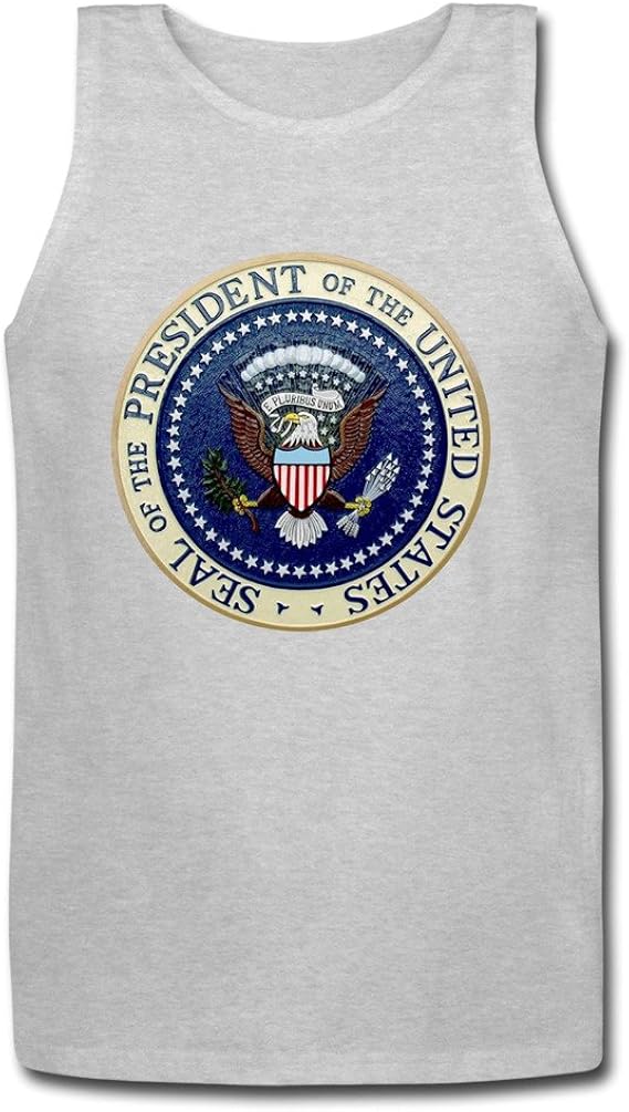 Ariアリ かっこいい バッジ デザイン メンズ Tank Top 上着 タイトフィット Size L グレイ タンクトップ 通販 Amazon