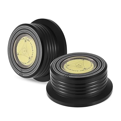 ASHATA Plattenspieler Disc Record Gewicht, 50/60Hz Wasserwaage Schallplatten Plattenstabilizer,LP Vinyl Disc Rekord Stabilisa
