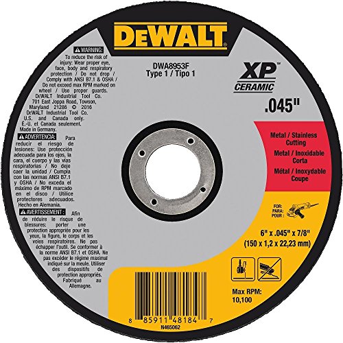 DEWALT DWA8953F T1 XP CER Fast Cut-Off Wheel, 6
