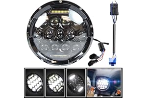 BeltandRoad For 2024 Street Glide Headlight - Upgraded Z-Shaped Beam Pattern (Black)