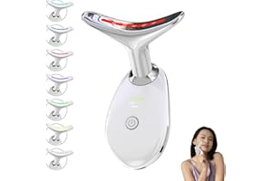 Red Light Therapy for Face, Floverkity LED Face Massager, RED Light Device, at-Home Face Tool for Skin Care (White,7 Light)
