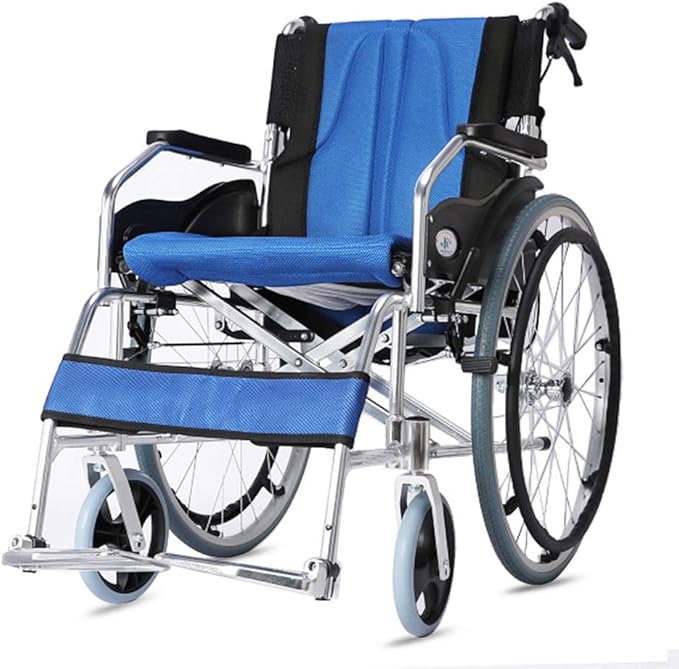 Aluminium Self Propelled Wheelchair, Lightweight And Foldable Frame