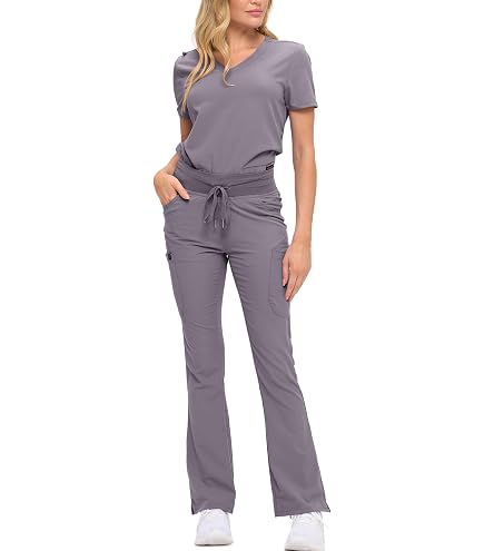 Amazon.com: Cherokee Scrub Set for Women Modern Classic Fit Mock