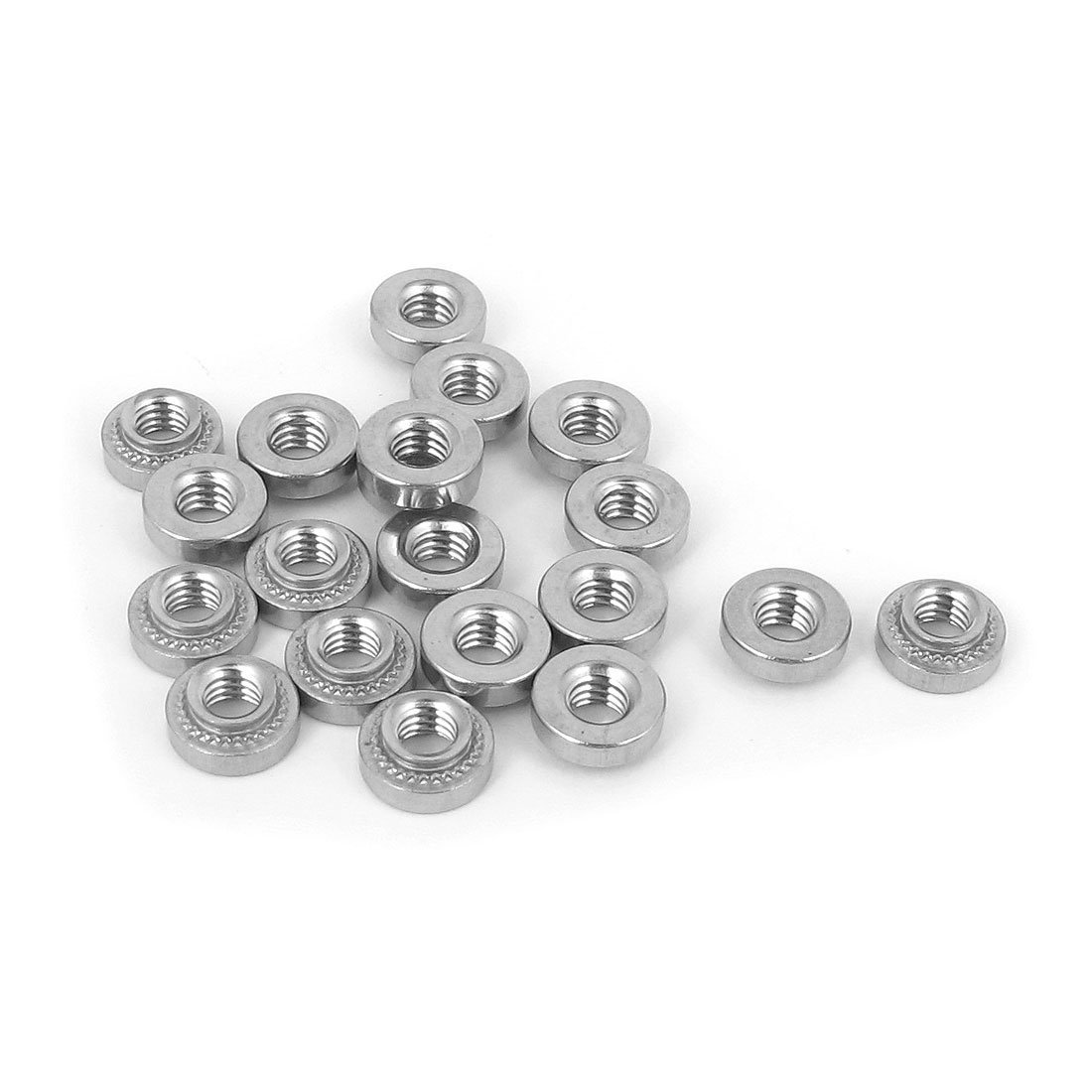 Sourcingmap M4 Stainless Steel Self Clinching Rivet Nut Fastener M4-2 20pcs