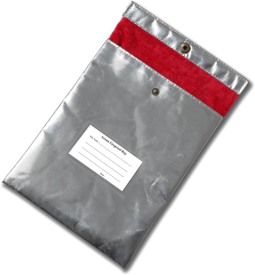 Fireproof Bag Safe Fire Resistant Protective Fireproof Document for