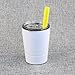 Colorful PoPo Kids Stainless Steel Cup Lovely Small Rambler Tumbler, Double Wall Vacuum Insulated Water Bottle with Lid and Silicone Straw, 8.5 OZ (1, White)
