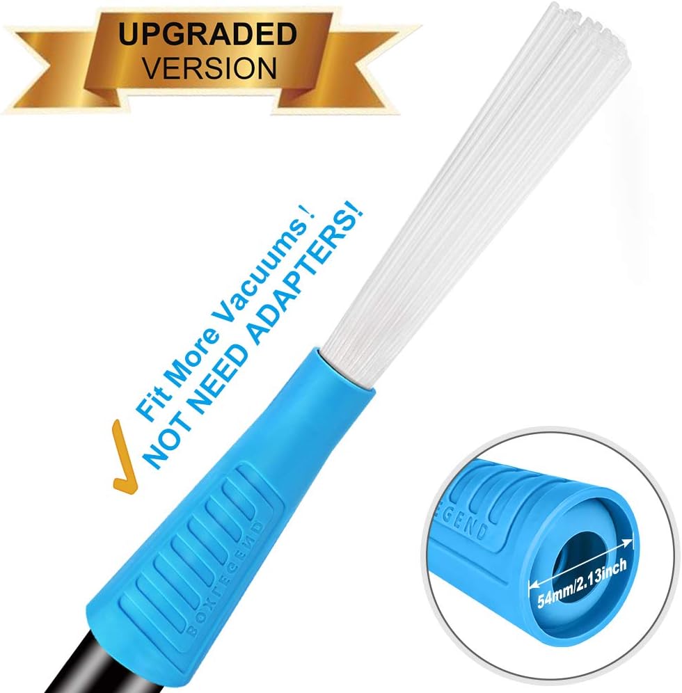 PetOde Universal Dusty Brush Vacuum Attachment Dust Cleaning Sweeper Vacuum Duster Attachment with Universal Adapter Flexible Tiny Tubes Dust Daddy -