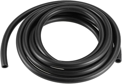 sourcing map 6mm ID x 9mm OD Rubber Lubricating Oil Hose Pipe Tubing 8.2Ft Black