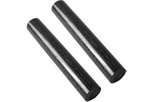 Calvana (2 Pack) Round Acetal Copolymer Rods - Standard Tolerance 2-Inch Diameter and 12-Inch Length Opaque Black Acetal Copolymer Rods Meets ASTM D6778 Specifications Perfect for Non-Marring Fixtures