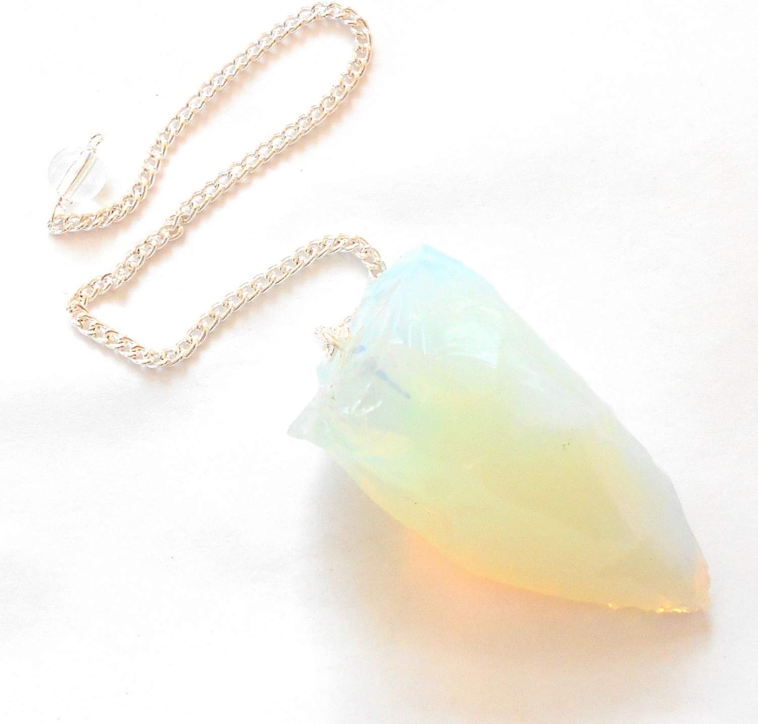 Raw Opalite Crystal Pendulum