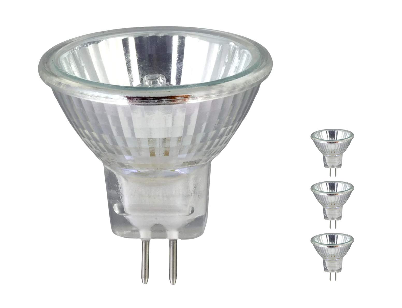 MR16 GU5.3 Halogen Bulbs 50W 12V Dichroic Lamp - Dimmable, 680 Lumens, Instant Full Brightness (Pack of 3)