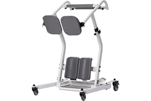 Restisland Stand Assist Patient Transport Unit, Safely Sit, Stand, Transfer & Transport, Fall Prevention Patient Transfer Lifter for Home and Facilities, Adjustable Height and Width, 400 lb Capacity.