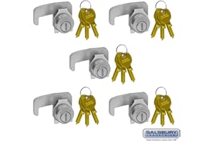 SALSBURY INDUSTRIES 3390-5 Lock for F Series Cluster Box Unit Mailbox Door 3 Keys PER Lock-5 Pack