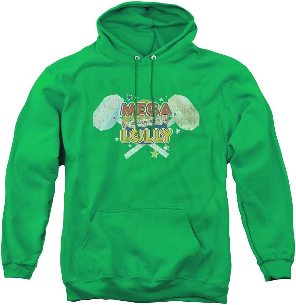 Amazon.com: Trevco Smarties Mega Lolly Unisex Adult Pull-Over Hoodie for Men and Women: Clothing