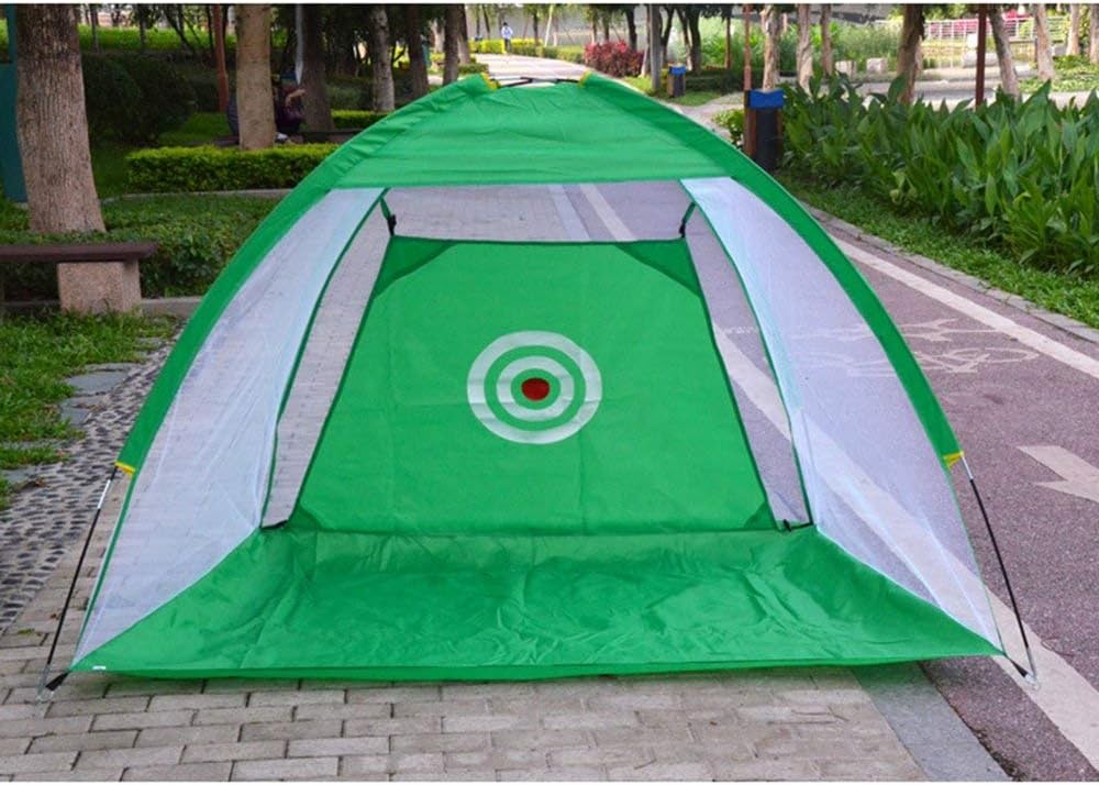 ClookYuan Indoor/Outdoor Golf Training Aids Portable Foldable Golf Hitting Cage Garden Grassland Golf Practice Net - Green 2m