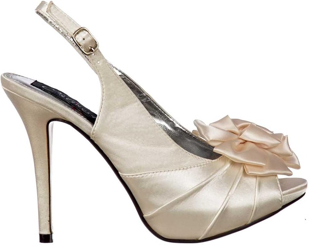 satin slingback wedding shoes