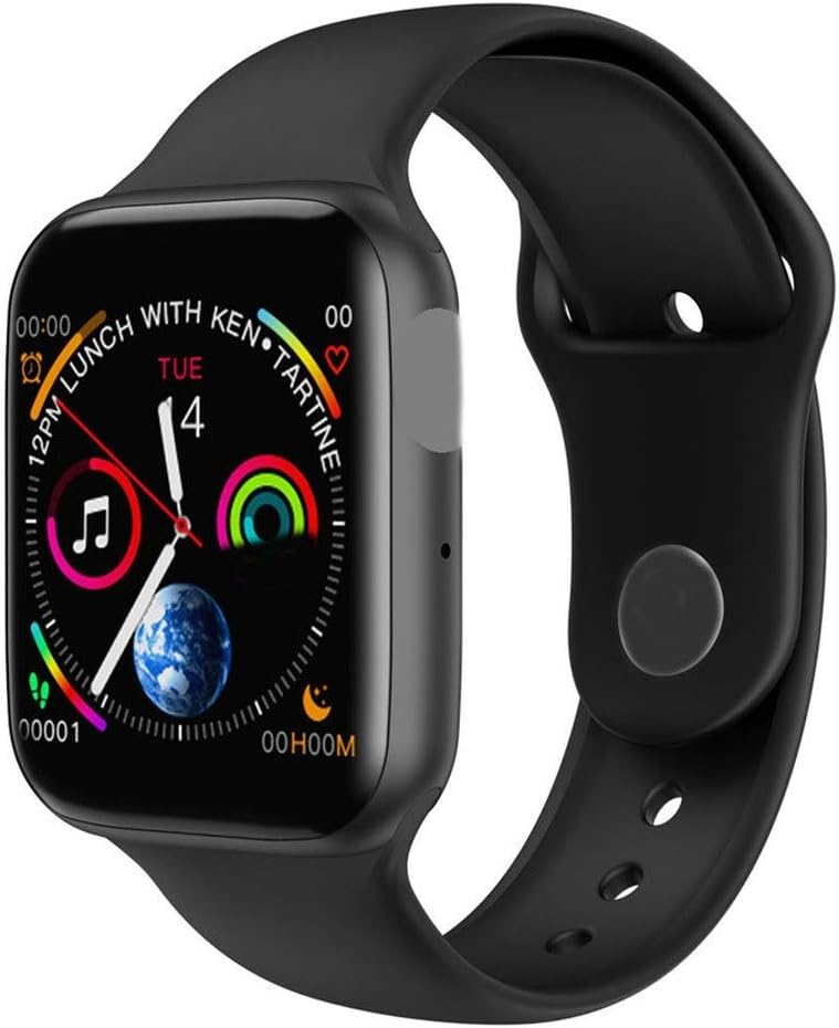 Smart Watch Men Heart Rate Iwo 9 Smartwatch Iwo 8 /Iwo 10 Smart Watch for Women/Men,Iwo 8 Plus Black