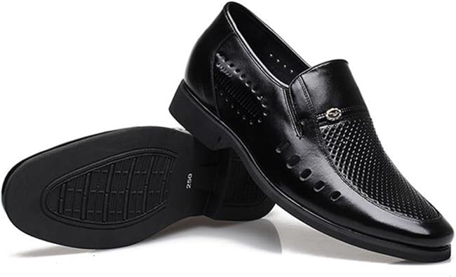 Amazon ラブ店 ビジネスサンダル メンズ インヒール 6cm 通気性 ビジネスシューズ ブラック オフィスサンダル 蒸れない ラブ店 ファッションサンダル