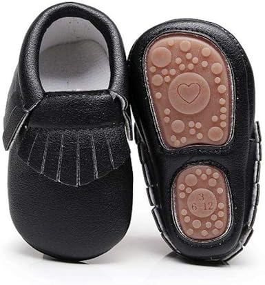 black fringe moccasins