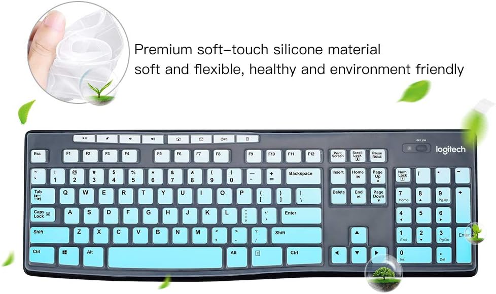 Amazon キーボードカバースキン Logitech K270 Mk270 Mk275 Mk295 K260 Mk260 K0 Mk0 Mk0 キーボードスキン Logitechキーボードアクセサリー 超薄型ソフトキーボードプロテクター ミントグリーン 米国配列 Imcomor キーボード マウスセット 通販