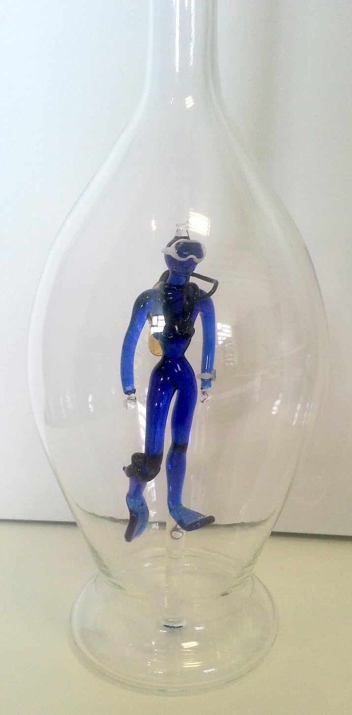Goutte à suspendre, en verre recyclé. Couleur verte | Kabambî