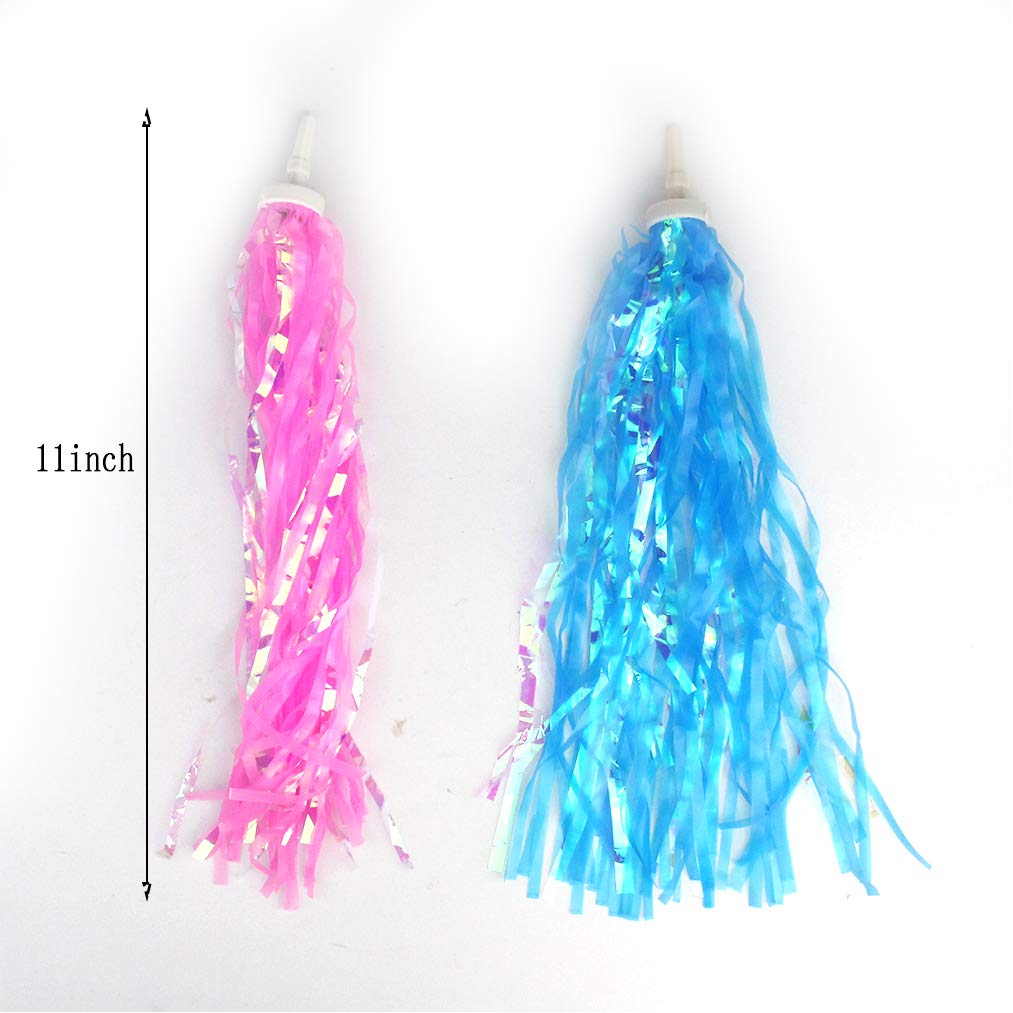 Yolyoo Kids Bicycle Bike Handlebar Streamers,Tassel Ribbons Children Scooter Handlebar Streamers for Girls Boys Scooter Handgrip