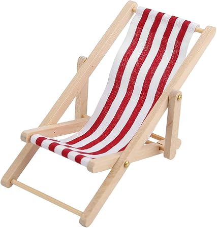 Amazon ドールハウス家具 1 12ミニ揺れる椅子 ビーチチェア 木製家具 アクセサリー 家具キット ミニチュアコレクション 工芸品 手作りキットセット 知育玩具 お誕生日 プレゼント Diy キッズ レッド 家具 おもちゃ