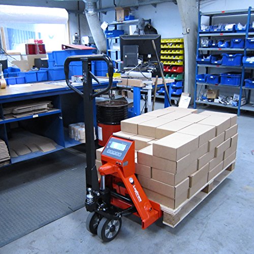 Interthor Economy Scale Pallet Jack - 22" x 45" - 4,400 lbs - Legal For Trade