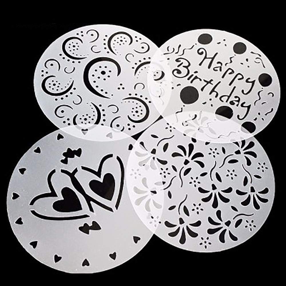 Accessoires De Decoration Patisserie Lot De 4 Pochoirs En Forme De Cœur Et De Fleurs Pour Decoration De Gateau Danniversaire Rodschinson Com