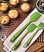 Lotus Kitchenware Solid Silicone Spatula Set w/ BONUS Pastry Brush