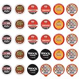 Extra Caffeine Extra Bold Coffee Single Serve Cups For Keurig K Cup Brewers 1.0 & 2.0 Variety Pack Sampler (30Count)