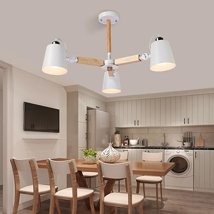 techo de madera moderna lamparas