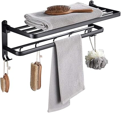toalleros Doble Toallero Plegable Colgador Toalla sin ...
