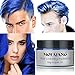 SUNSENT Hair Coloring Dye Wax, Profession Hair Styling Products Temporary Hair Cream,Natural Blue Hairstyle Pomade