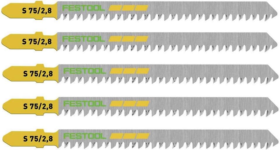 Festool Hoja de calar S 75/2,8/5 Wood Straight Cut, Multicolour, Size