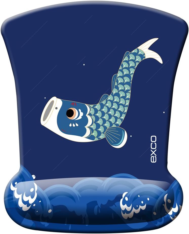 EXCO - Ergonomic Office Mouse Pad with Memory Foam Wrist Rest/Support (fly crap)
