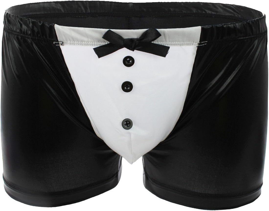 Freebily Wetlook Boxer Uomo Divertenti Sexy Trunk Intimo Costume