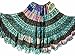 1-7 Yard Tribal Gypsy Maxi Tiered Skirt Belly Dancing Skirts Silk Blend Banjara Fits S M L XL (Assorted) (Colourful Shades)