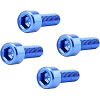 Asukohu 4x Wasserflaschen Käfigschrauben 5x12mm Edelstahl - Fahrradflaschenhalter Schrauben