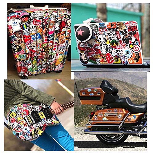 Sticker 200 Pcs Vinyl Waterproof Stickers Laptop Luggage Stickers Skateboard Guitar Travel Case Graffiti Sticker Door Car Motorcycle Bicycle Stickers Teens Adults Girls Boys (200 pcs) - Thumbnail 4