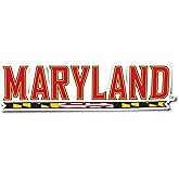 Desert Cactus University of Maryland Terrapins UMD Terps Vinyl Decal Laptop Water Bottle Car Scrapbook Sticker (IND 9)
