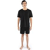 Fruit of the Loom mens 360 Stretch Short Sleeve Shirt and Shorts Pajama Sleep Set