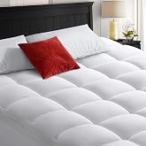 COHOME Queen Mattress Topper, Extra Thick Cooling Mattress Pad,Classic | 400TC Soft Cotton PillowTop, 8-21" Deep Pocket, Breathable &amp; Noise-Free, Machine Washable (60x80 Inches)