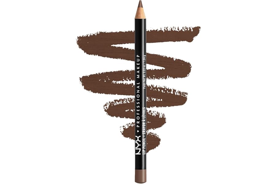 NYX PROFESSIONAL MAKEUP Slim Lip Pencil, Long-Lasting Creamy Lip Liner – Espresso