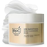 RoC Resurfacing Disks, Hypoallergenic Exfoliating Makeup Remover Pads for Wrinkles and Skin Tone, Hypo-Allergenic Skin Care, Oil-Free Daily Cleanser, 28 Count (Packaging May Vary)